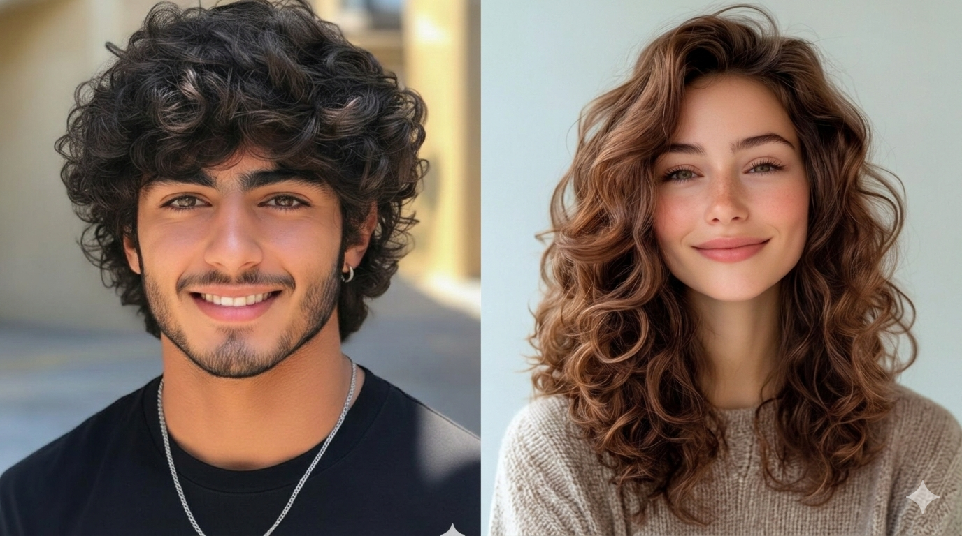 Curly Hair Hairstyles for Men and Women