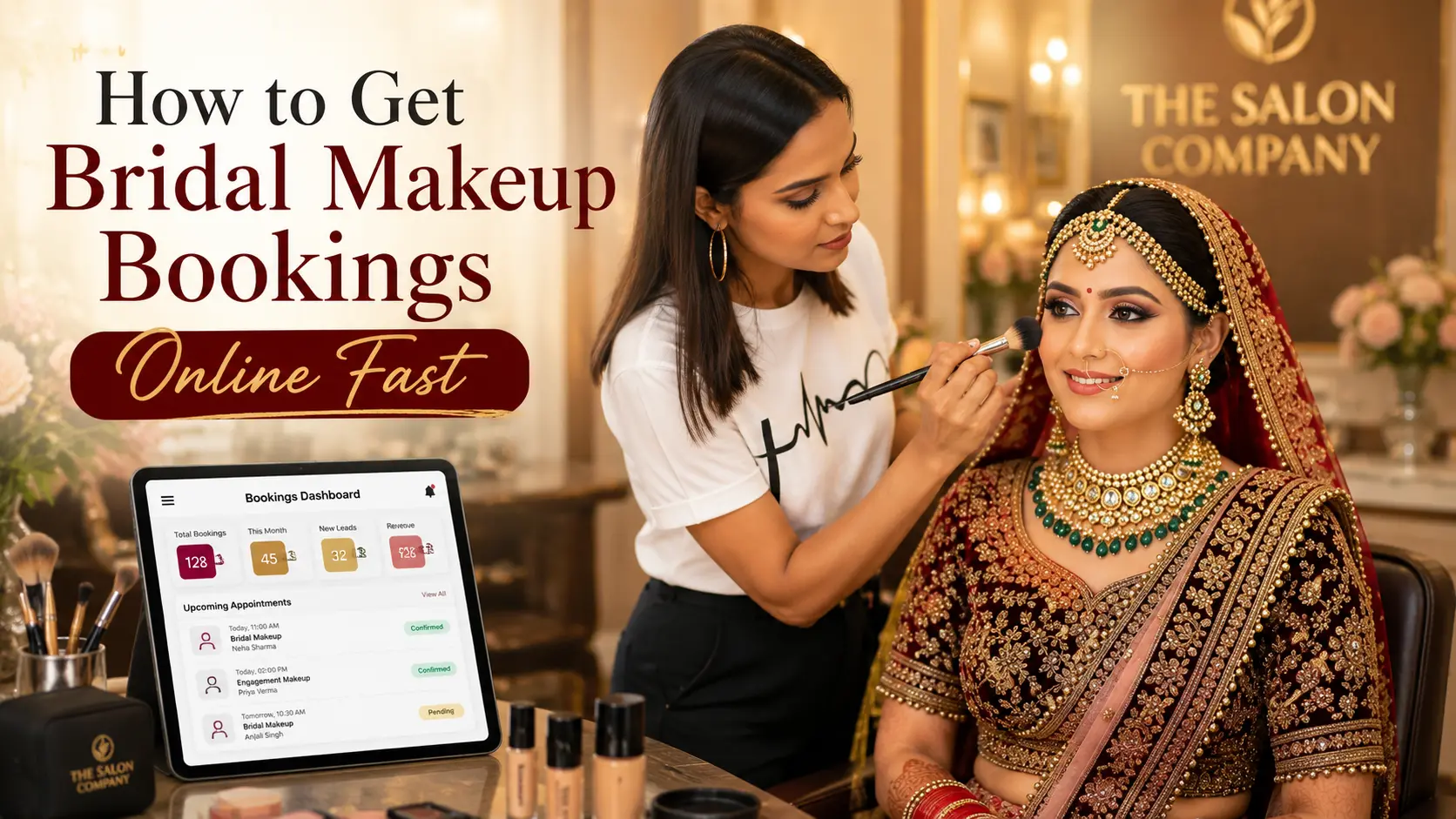 How to Get Bridal Makeup Bookings Online Fast
