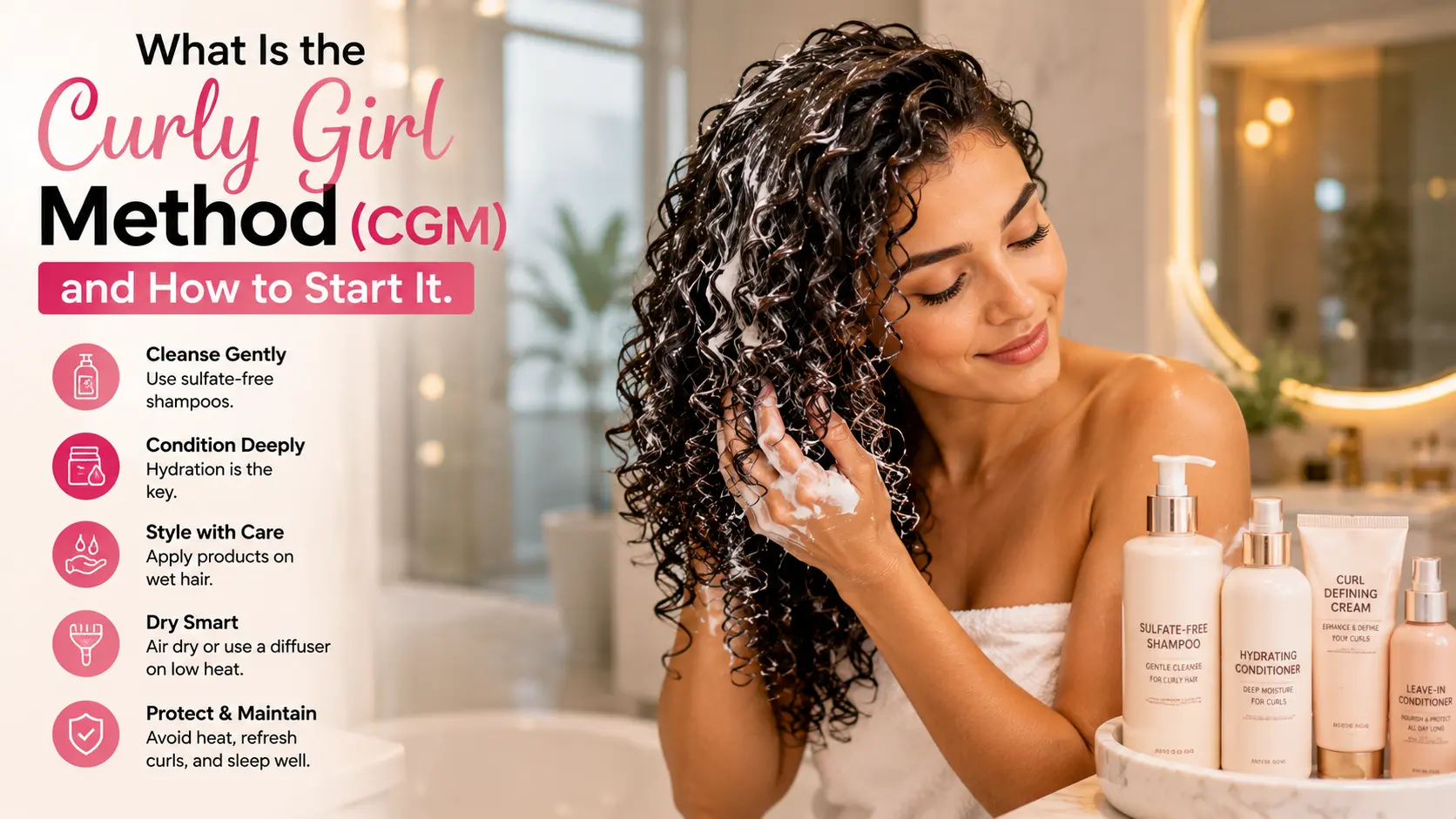 The Ultimate Curly Girl Method (CGM) Guide: How to Start for Healthy, Frizz-Free Curls